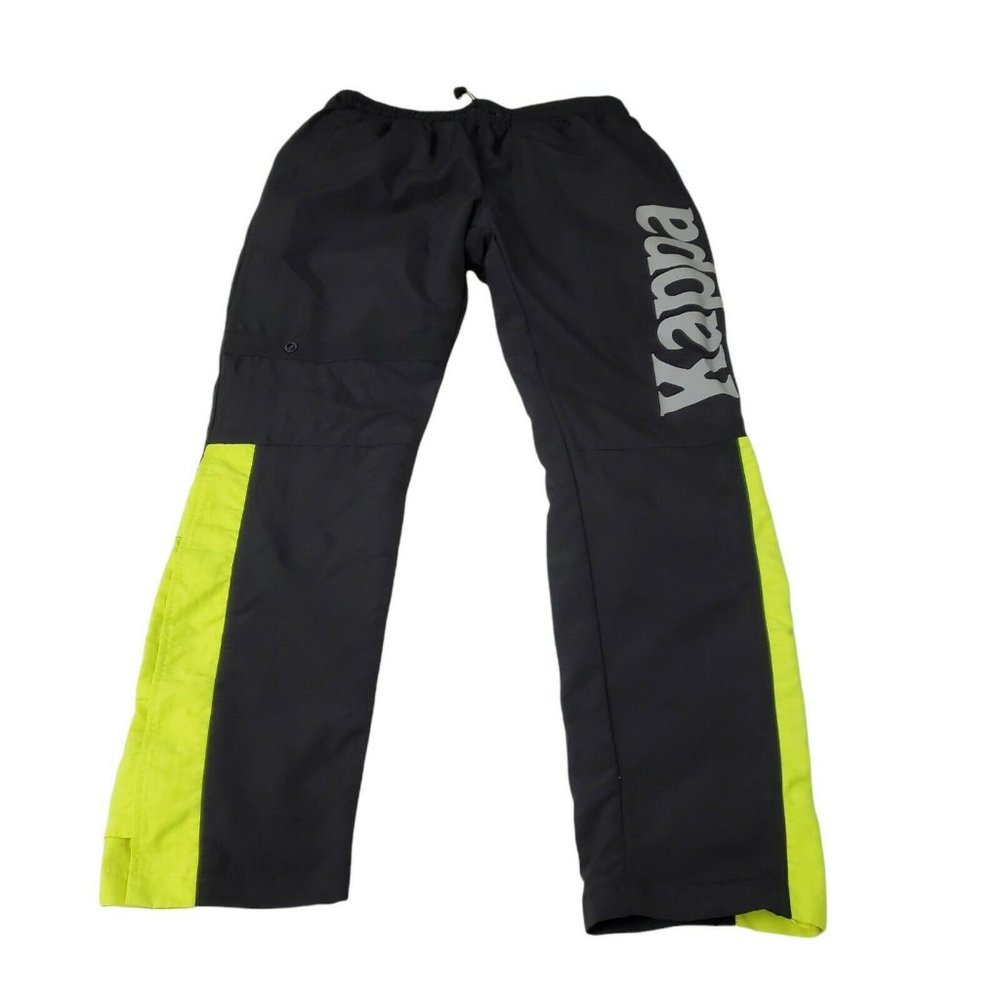 Kappa Y2K Black/Neon Green Utility Pants